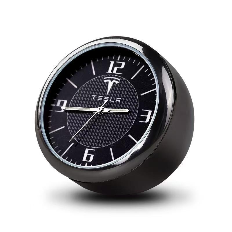 Für Tesla Model 3 Model S Model X Model Y Roadster SpaceX Autoaufkleber Auto Autoteile Auto Uhr Lüftungsschlitz Armaturenbrett Dekorativ
