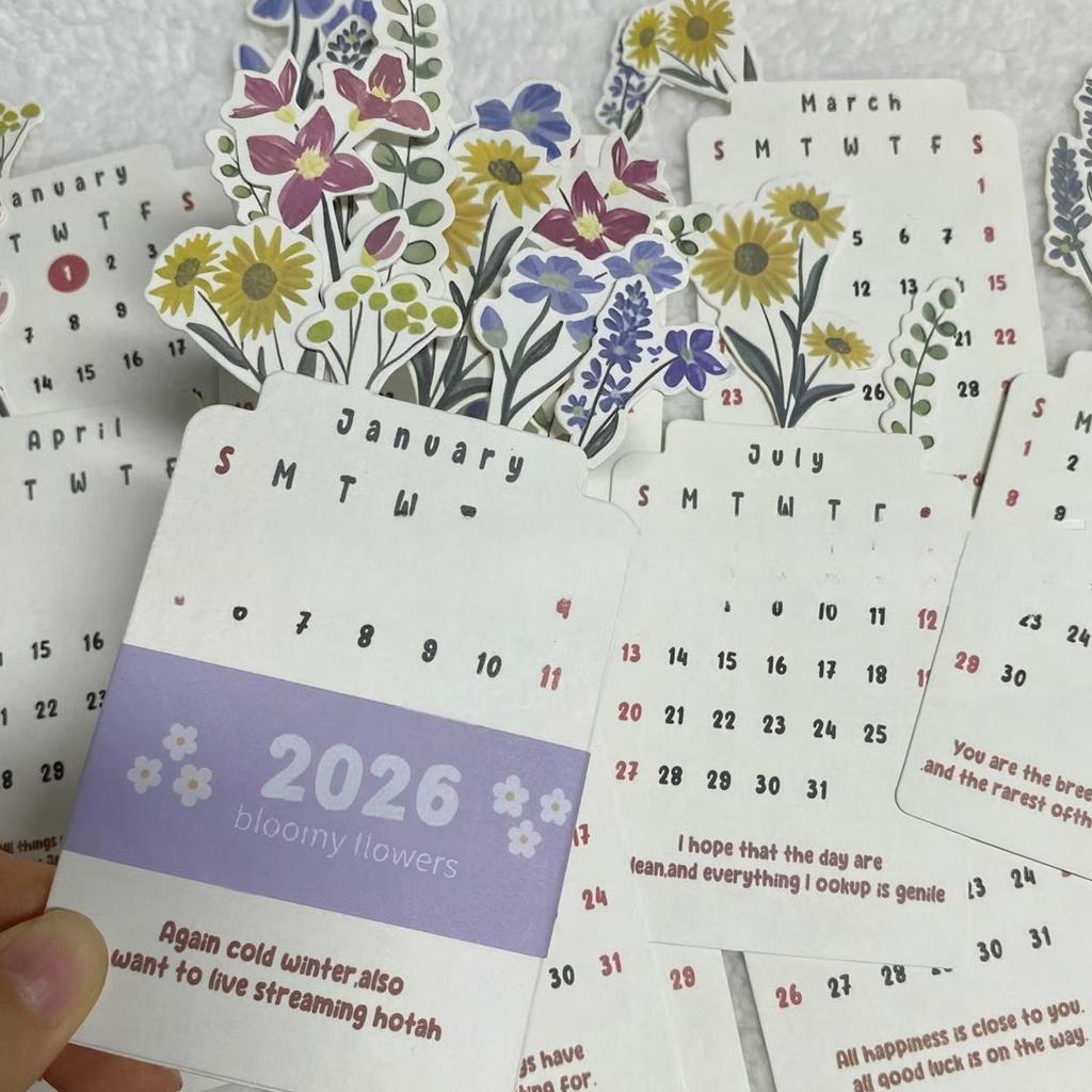 Ahşap Tabanlı Kağıt Çelenk, Çiçek Takvimi 2026