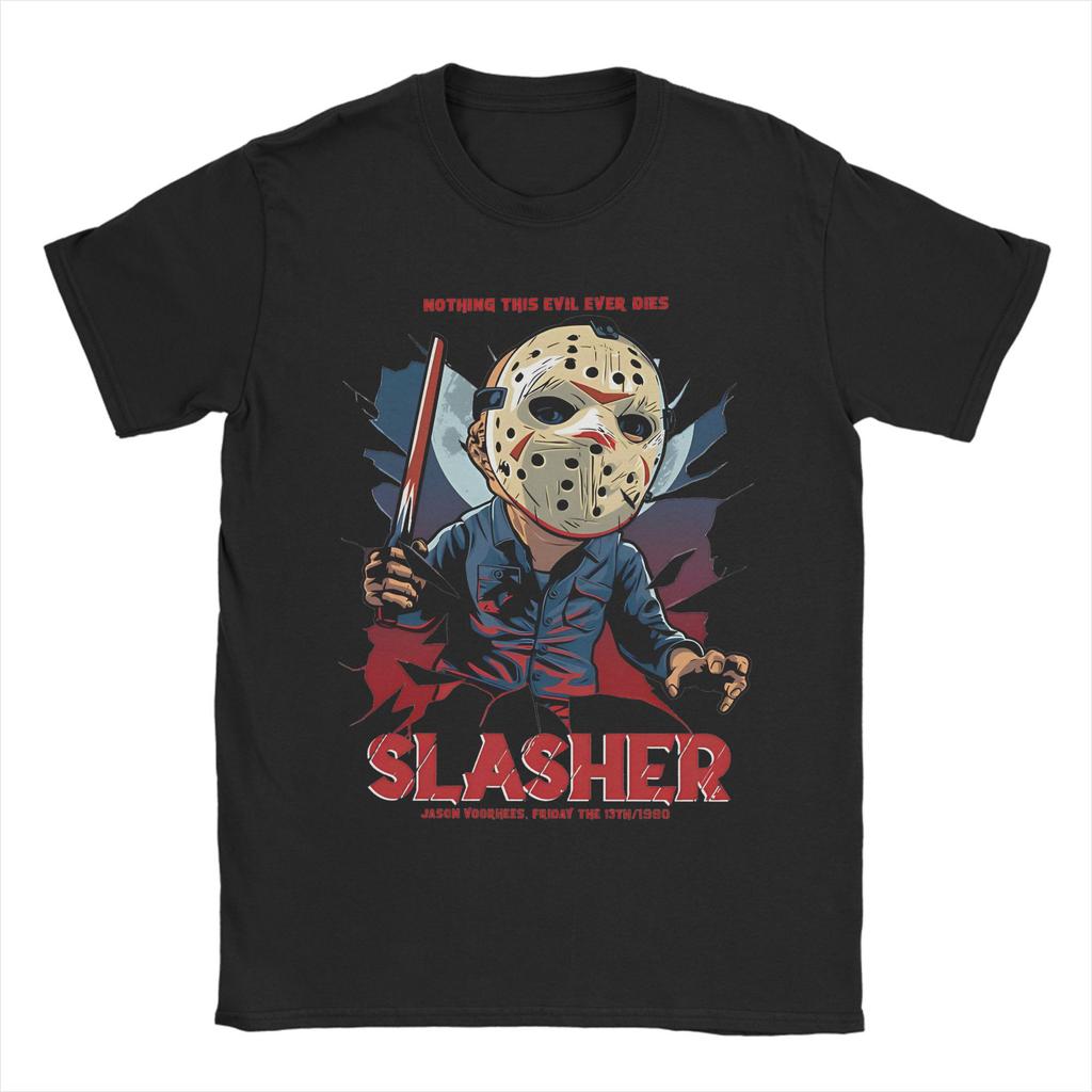Jason Voorhees Friday 13th  T Shirt friday 13th Pure Cotton Clothing Funny Short Sleeve Round Neck Tees 4XL 5XL 6XL T-Shirt