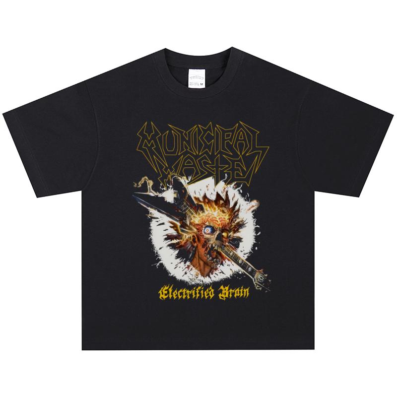 Municipal Waste T-Shirt, Soft Fabric Casual Daily Wear XXL
