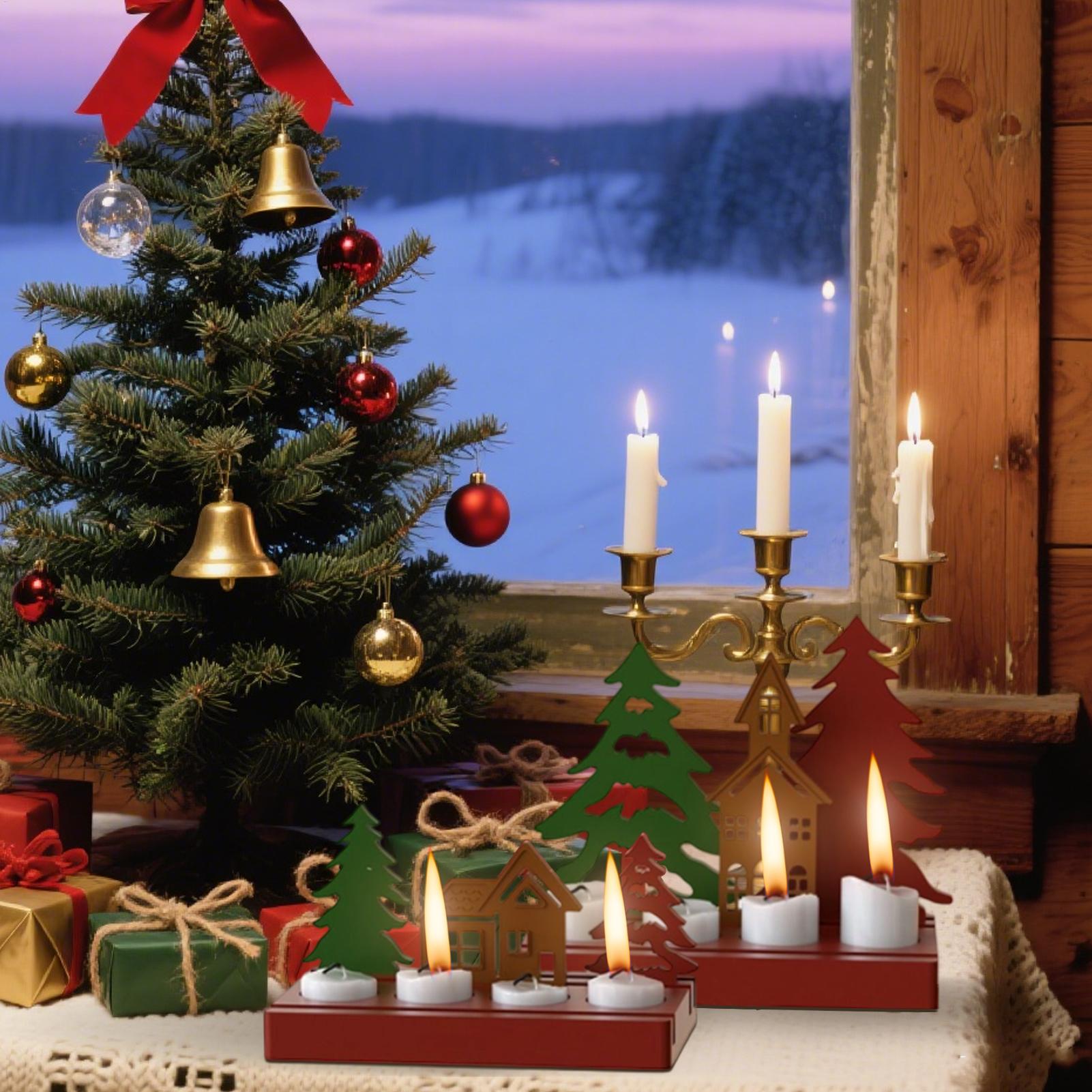 Candle Holder Mold Christmas Tree House Plaster Mould Silicone Craft Mold Easy Release For Epoxy Resin Plaster Candle Holder China Mainland