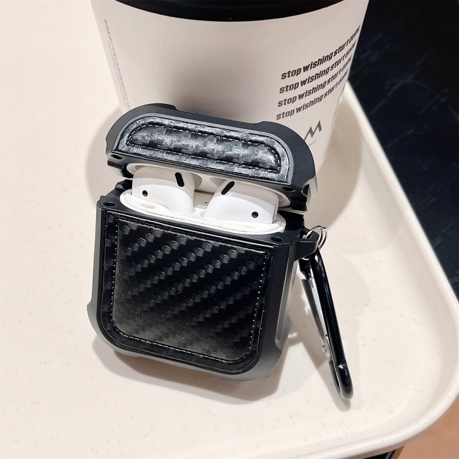 

Earphone Cover for AirPods with Charging Case (2016)/(2019)/AirPods with Wireless Charging Case (2019) Earphone Sleeve with Anti-Lost Buckle