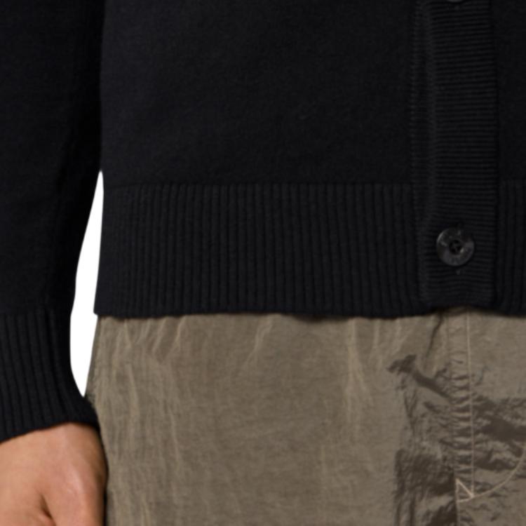 Stone Island 5100065 Light Rws Geelong Wool Badge Loose Fit V-Neck Button Long Sleeve Sweater Men sweater K2S155100065S00B4V0029