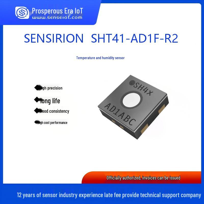 Sensirion SHT41-AD1F High-Precision Temp & Humidity Sensor with Waterproof Membrane, Long-Lasting