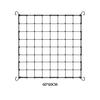 Crochet ABS Filet Élastique Filet à Plantes Hauteur Réglable Support Pour Plantes Élasticité Et Durabilité Noir 120*120cm