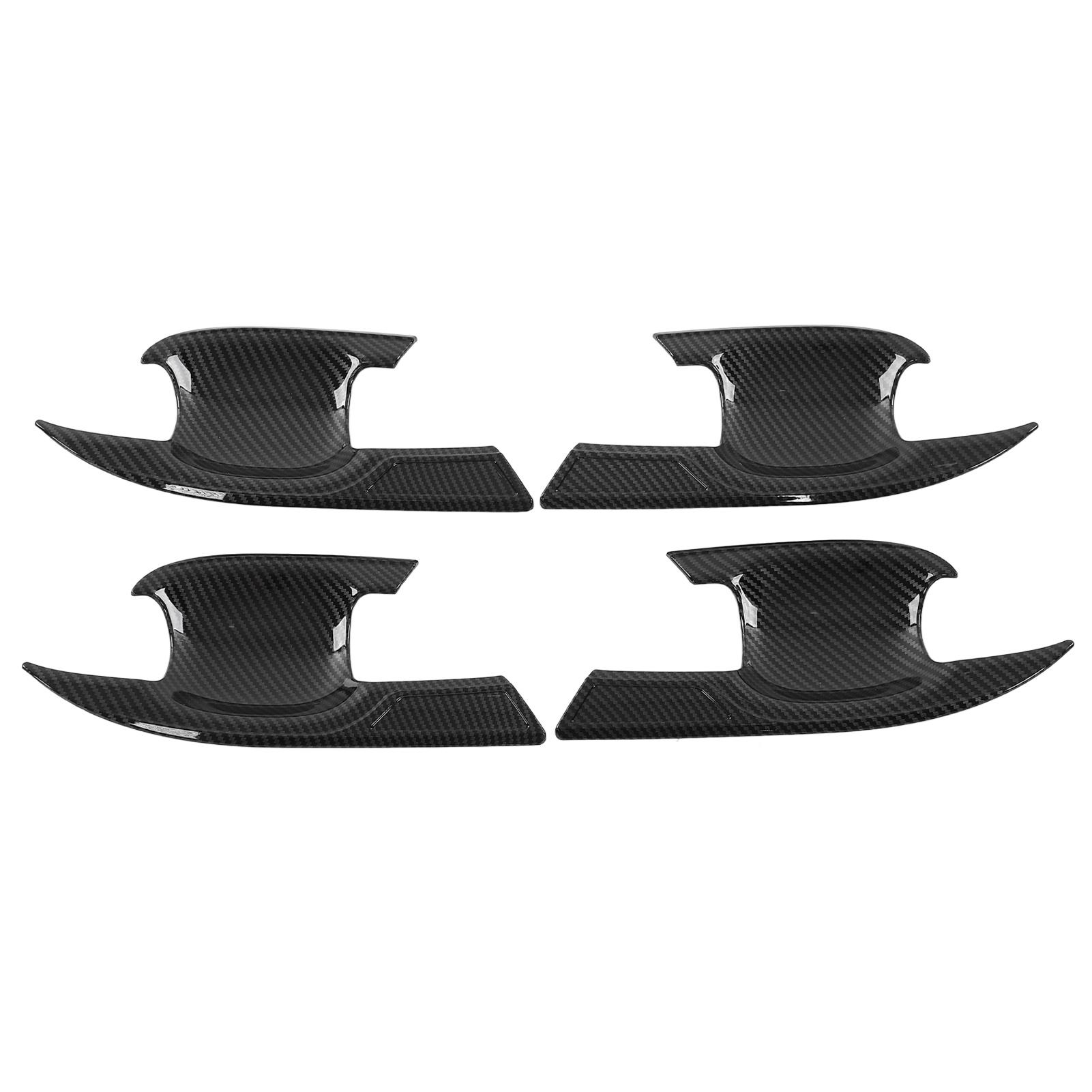 

4 шт. Накладки на чашки ручек наружных дверей, цвет карбонового волокна, АБС-пластик, замена для Highlander 2022+