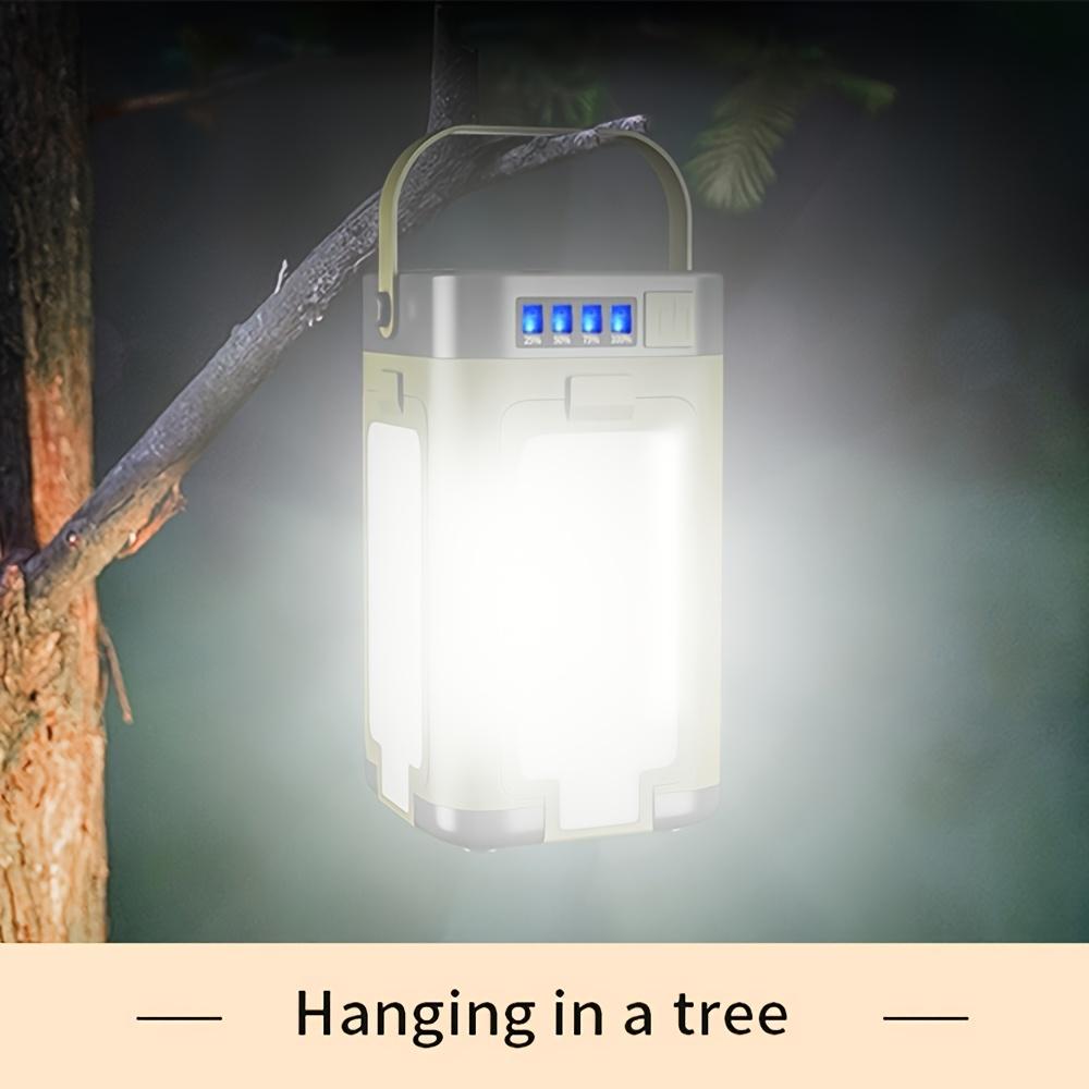 Luce portatile solare da campeggio, luce portatile da appendere per tenda, faretto pieghevole a quadrifoglio, adatto per campeggio, escursionismo, turismo, pesca, situazioni di emergenza