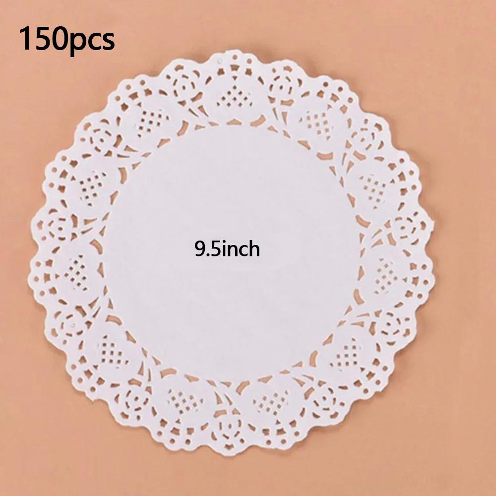 150pcs Lace Doilies Baking Paper Multi-function Placemats New Table Decoration Mat