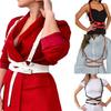 Rocker Style Adjustable Waist Cincher Belt Faux Leather Body Shaper Harness For Women Men Fashion Accessory