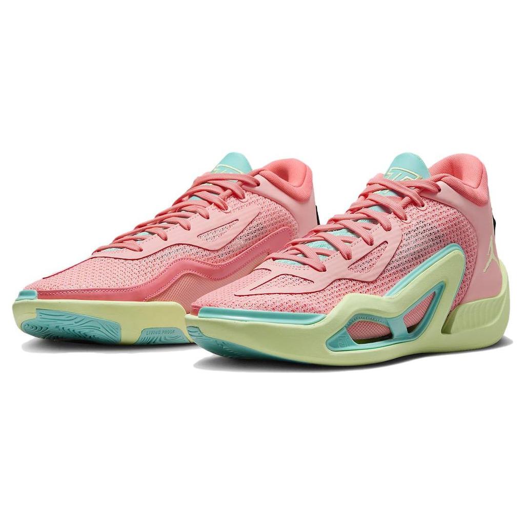 Air Jordan Tatum 1 PF Pink Lemonade Men Sneakers Pink-Tint Lava-Glow Aurora-Green DX6733-600