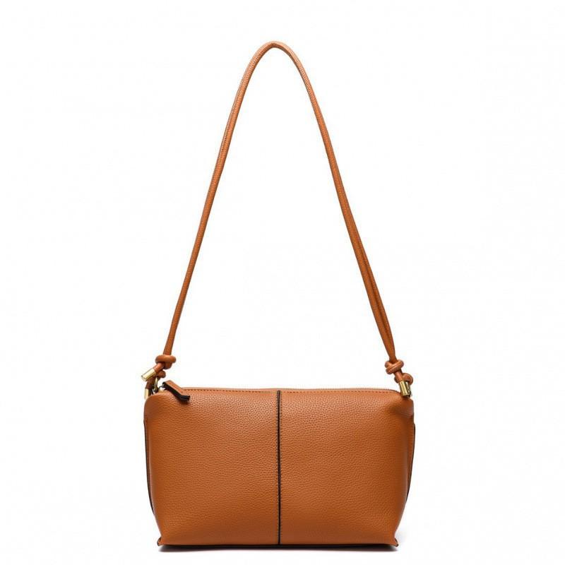 

Z Family Cross-border Fashion Women s Bag New Metal Inlaid End Knot Cross-body Commuting All-match Shoulder коричневий