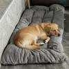 Extra Large Plush Dog Bed Sofa Thickened Super Soft Polyester Pet Mat Dog Crate Mat Bed For Small Medium Large Dog Bed