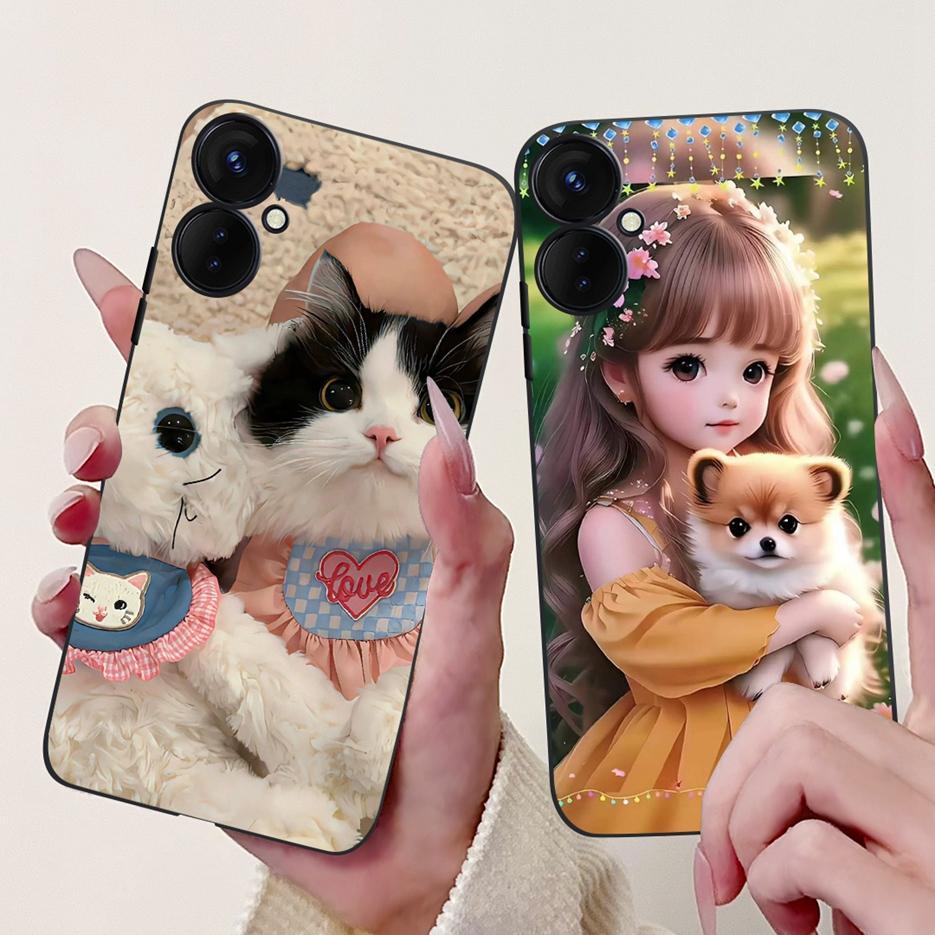 For Tecno Spark 9 Pro Case Spark9 Pro KH7n New Luxury Painted Cover Soft Silicone Phone Case For Tecno Spark 9T Spark9T KH6 Bags