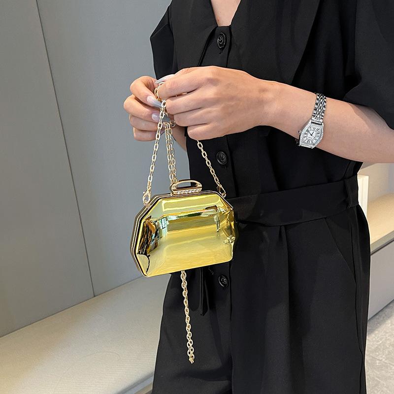 Acrylic bag 2025 new European and American fashion candy color foreign style versatile women's chain crossbody dinner bag tide