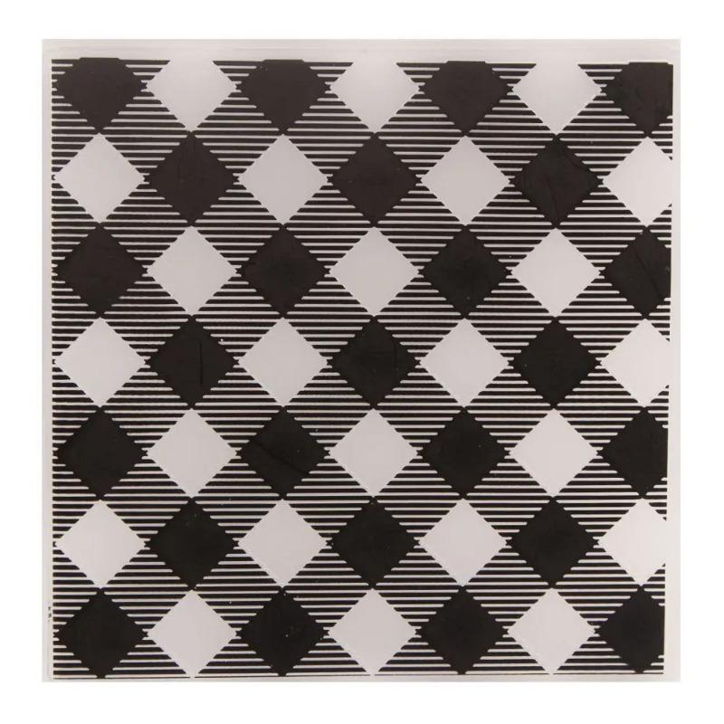 Plastic Embossing Folders with Textured Basic Pattern for Card Making Embossing Machine Template Mold Paper Craft Album DIY
