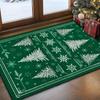 Christmas Area Rugs for Living Room, Xmas Tree Washable Rug Non-Slip Rugs for Bedroom, Snowflake Soft Large Floor Carpet for