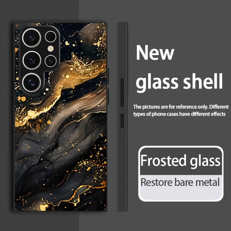 Tempered glass phone case, suitable for Samsung Galaxy S20, S21, S22, S23, S24, S25, FE Ultra Plus, A56, A36 and other models