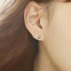 1 Pair Ear Studs All-match Accessories Flower Alloy Double Side Earring for Party