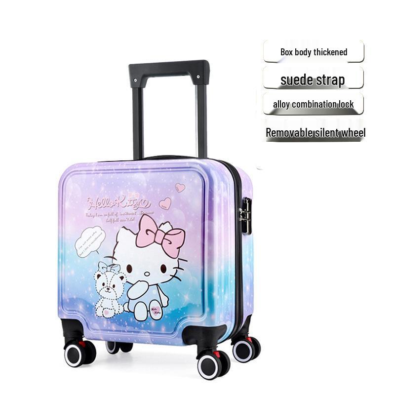 Children's Cartoon Trolley Suitcase with Universal Wheels - Ideal for Boys and Girls