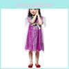 Bezauberndes lilafarbenes Feenkleid für Mädchen mit magischem violettem Design für Partys