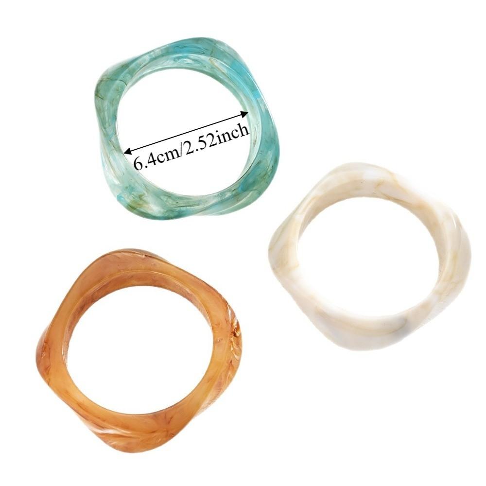 Farbverlauf Acryl Armbänder Durchscheinend Dicke Armreifen Statement Armreifen Harz Armreifen Gen Z Frauen