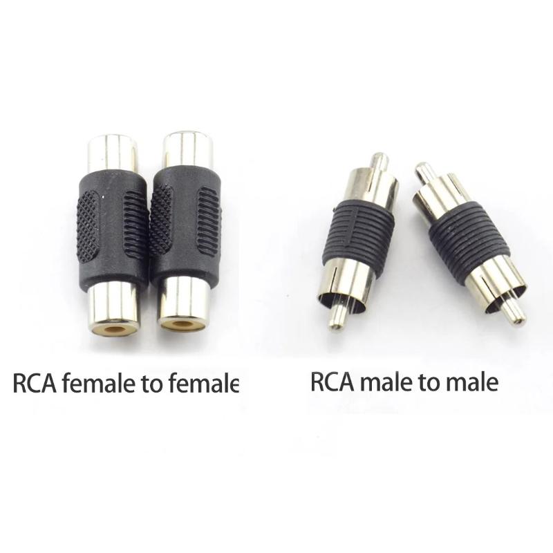 4Pin M12 Aviation Head Male/Female To RCA DC  Male Female Connector Cable Plug Cord Converter For Car Rear Camera Monitor