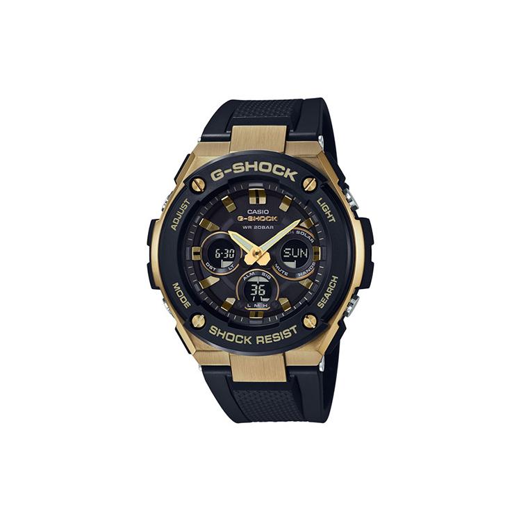 CASIO Men G-STEEL Series Black Watch GST-S300G-1A9 GST-S300G-1A9 Gold Black Watch Dial