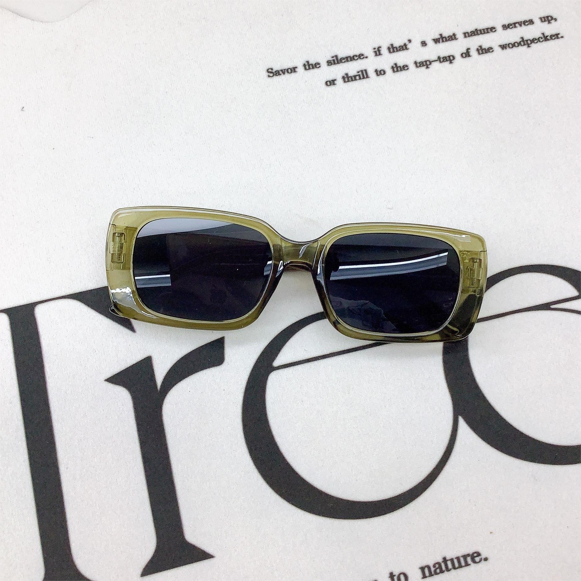 

Модные солнцезащитные очки с защитой от ультрафиолета для детей, маленькие модные пляжные вогнутые очки для девочек очистить зеленый