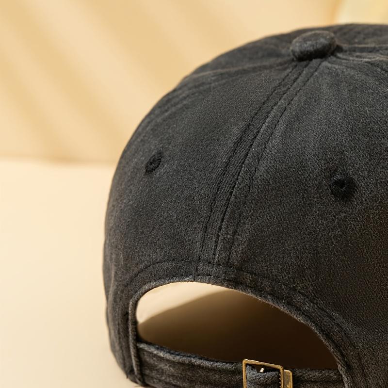 Cartoon Cat Printed Washed Retro Curved Brim Adjustable Unisex Peaked Cap