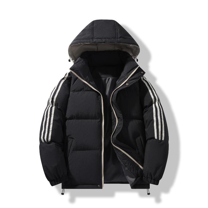 Hooded Cotton-padded Men's Winter New Loose Cotton-padded Jacket Bread Jacket Short Warm Cotton-padded Jacket