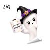 Waterproof PVC Toilet Stickers Halloween Sticker, Ghost And Skeleton Print Decals, Easy Removable Seat Art Peel Stick Spooky Stickers, for Bathroom