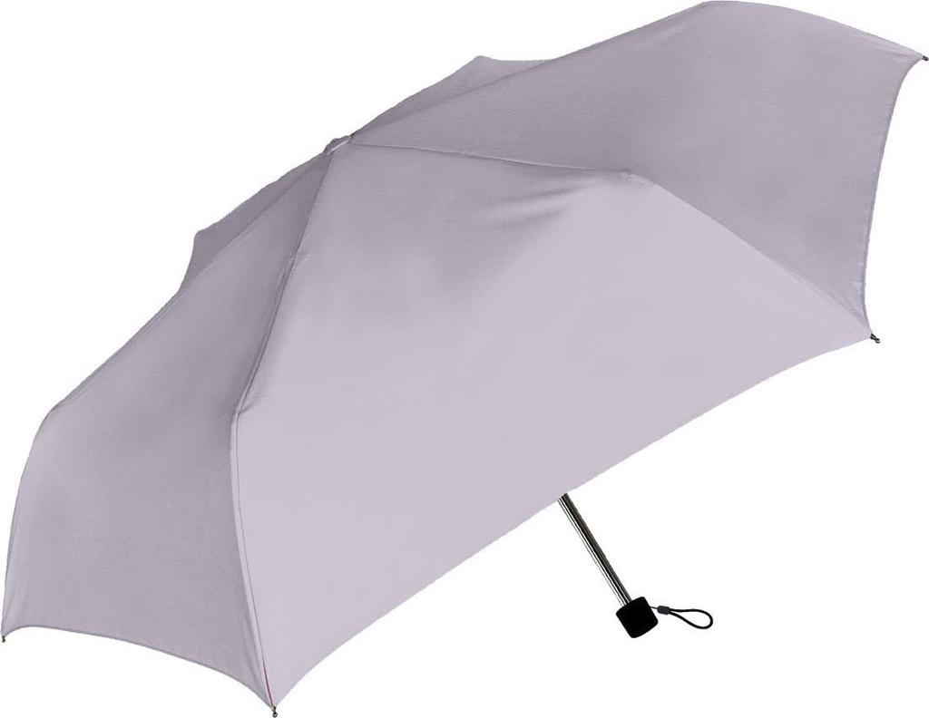 Nakatani UV Folding Solid Color Manual Fiberglass 55cm Umbrella, All-Weather Umbrella, Purple, [943-001], Opening, Ribs,
