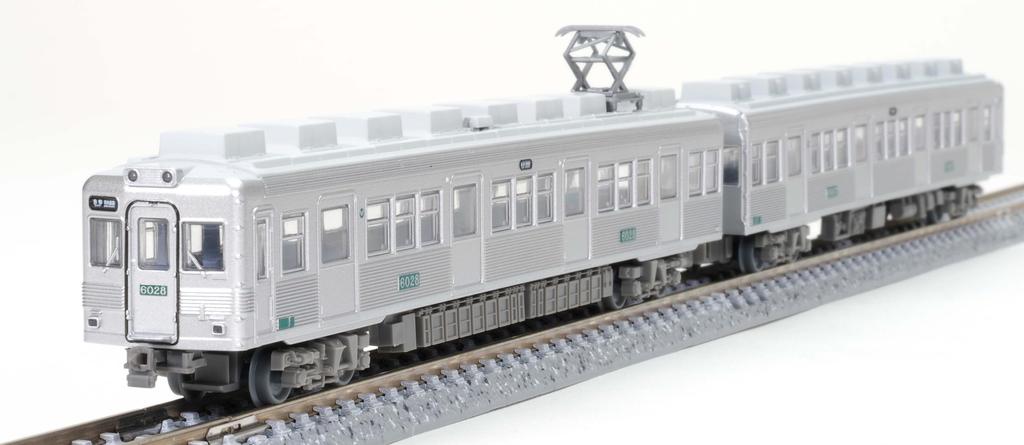Tomytec Railway Collection: Nankai Electric Railway Series 6000, Nostalgic Stainless Steel Unpainted, 2-Car Set, Diorama Supplies, 335184