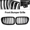Blank Svart Frontfanger Nyregrill Grill Passer BMW X3 F25 2011-2014 Dobbel Linje