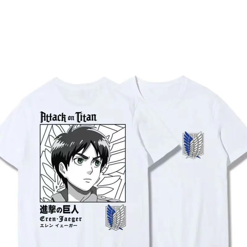 Japanese Anime T Shirt Scouting Legion Clothes Shingeki No Kyojin Tee Shirt Attack On Titan Giant Short-sleeve T-shir Men Women