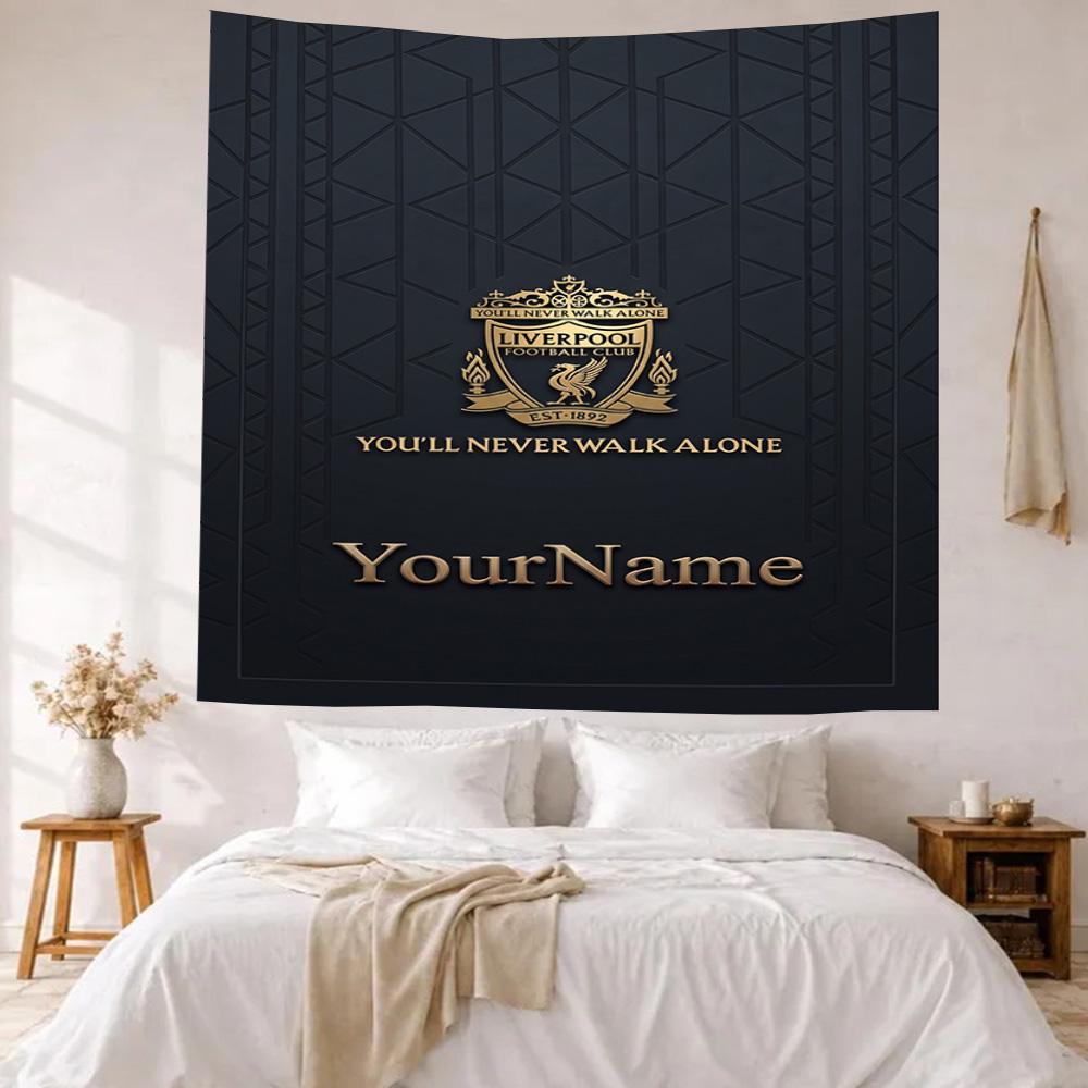 Liverpool Custom Your Name Wall Decor Tapestry Art For Pet Memorial Birthdaywedding Party Backdrop Family Gift