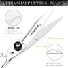 6-inch Napson Black Gem Double-Sided Sword Hairdressing Shears