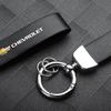 3D Metal Leather Logo Emblem Car Key Chain Keyring for Chevrolet Cruze Lacetti Sonic Spark Sail Aveo  Cobalt Captiva Trax Malibu