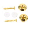 2 Pcs Gitarre Strap Taste Sichere Verriegelung Gold Metall Universal Gitarre Strap End Pins