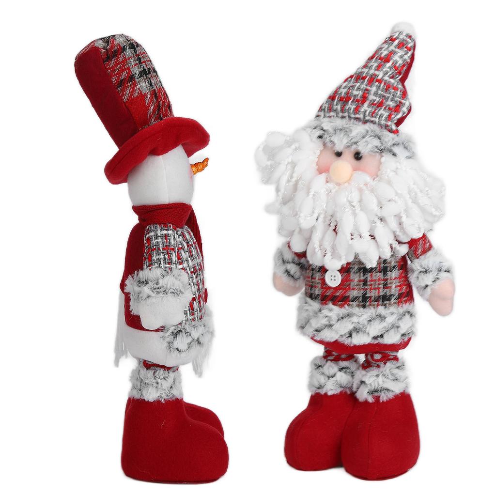 Xmas Decoration For Home Flannel Retractable Christmas Tree Innovative Doll Home Decoration Xmas Easter Ornaments