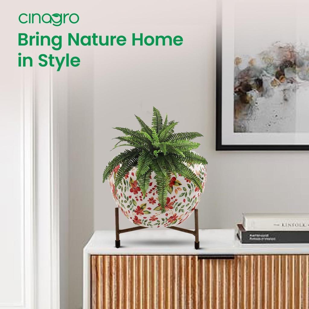 Pots for Plants, Plant Pots for Home Decoration, Succulent Pot, Indoor Planter Balcony Garden Decor (Size: 6X6 Inch) Style: Floral Fresco