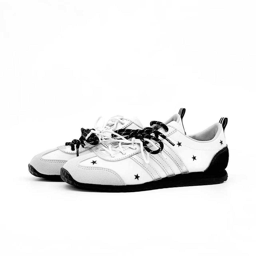 Adidas VS JOG 2.0 Low top German Army Trainers Unisex Black White JR4653(Team728-)