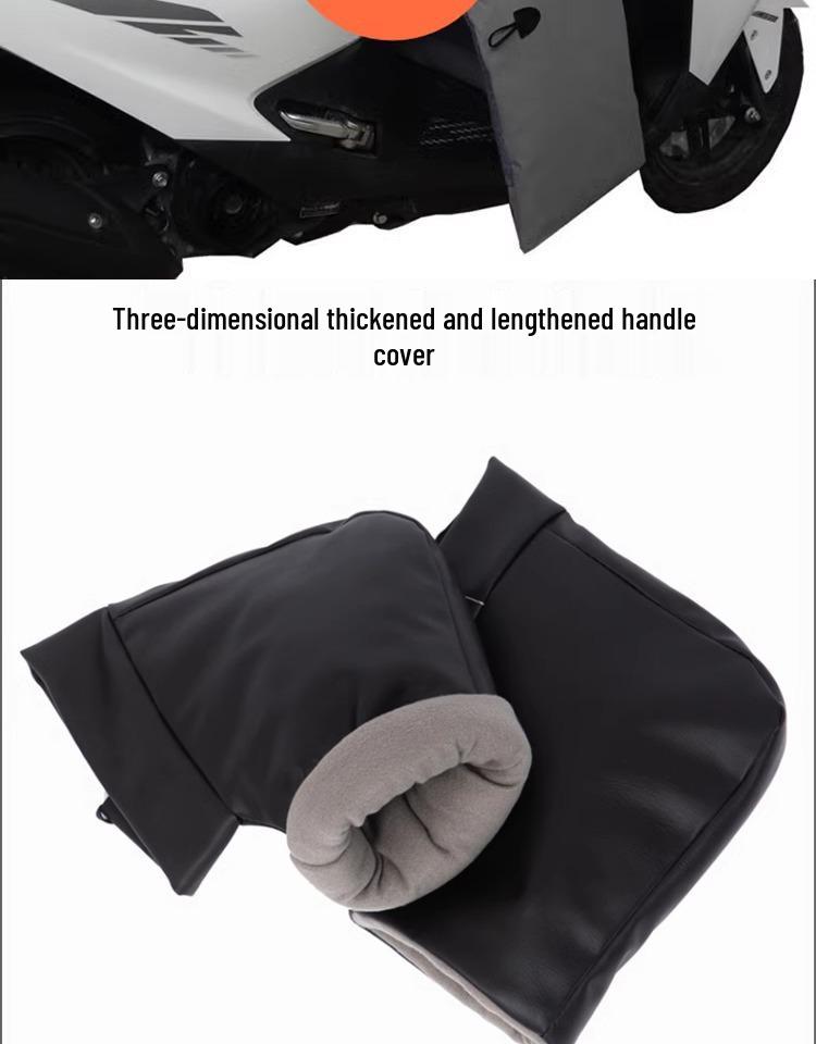 Electric Car & Motorcycle Winter Windshield Quilt - Thickened Velvet Leather