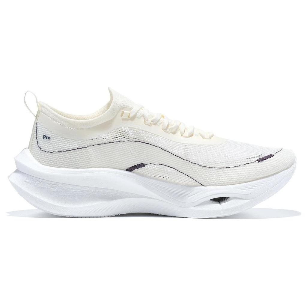 New Soulland x LiNing Feidian 3 Ultra Cushioned Slip Resistant Low Top Running Shoes Unisex White ARMT041-2