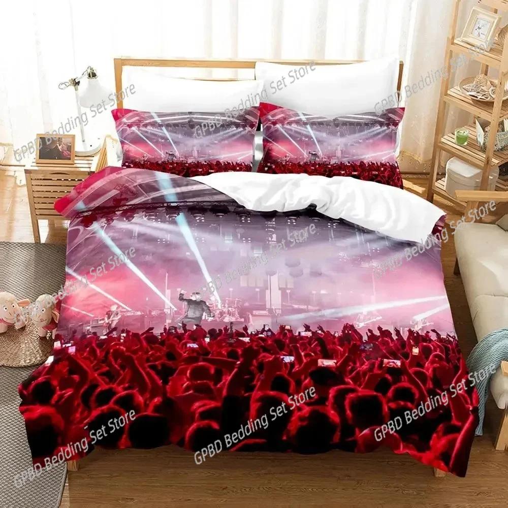 3D Print Indochine Rock Bedding Set For Bedroom Soft Modern Bedspreads Comefortable Kids Duvet Cover Quilt Cover And Pillowcase