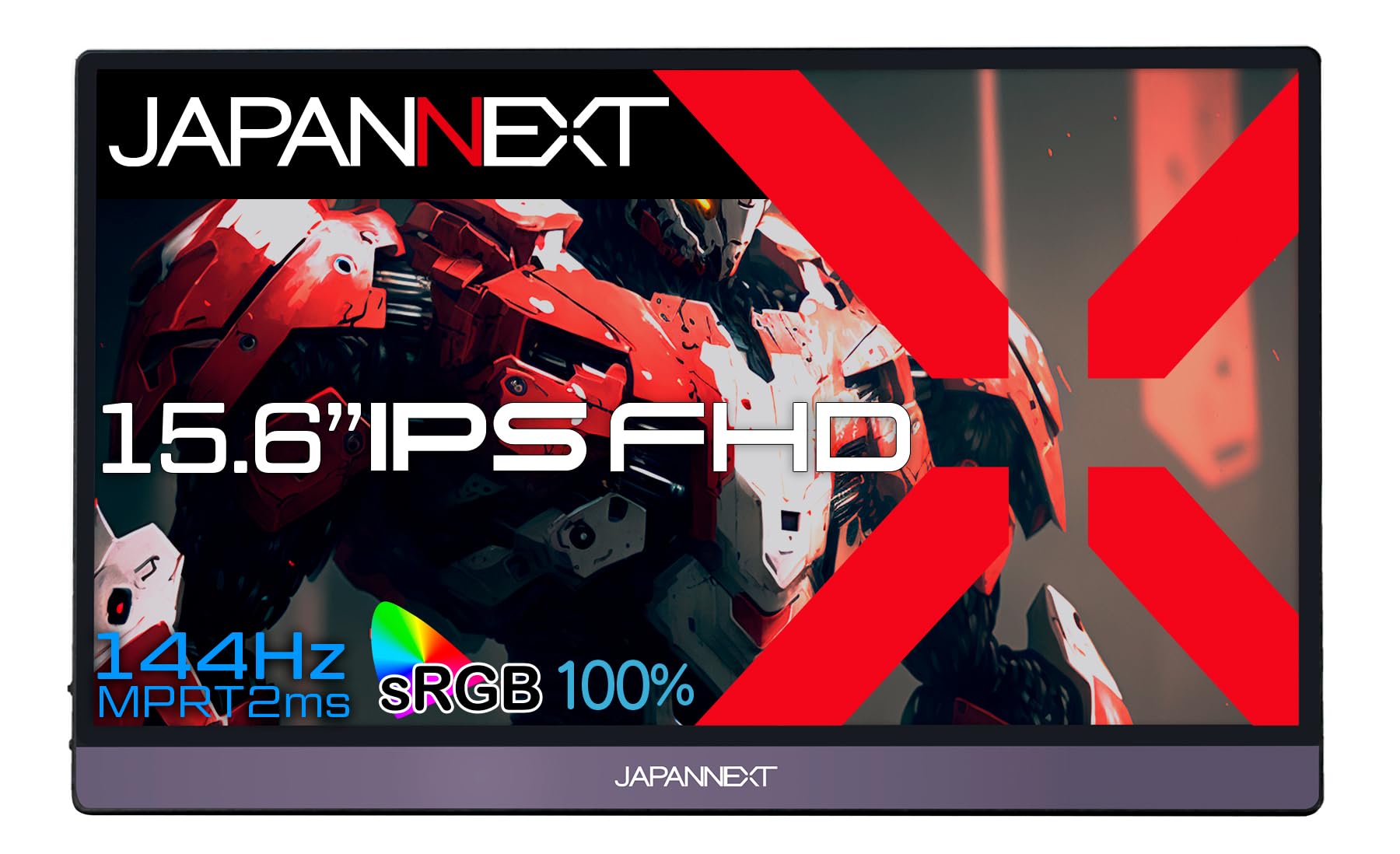 

JAPANNEXT 15.6 inch mobile monitor IPS panel full HD 1920x1080 resolution with smart case (Type CMAC PC compatiblebuilt-in speakersRGB100%non-glossy)