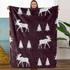Eine bequeme Fleecedecke mit Tiermotiv aus dem Wald, Weicher High-Definition Digitaldruck, Ganzjahresdecke, Perfektes Geschenk, Weich, Atmungsaktiv