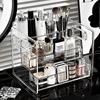 2026 Transparent Acrylic Storage Box,  Design Large-Capacity Organizer, Vanity Perfume and Skincare Product Shelf,  Makeup Brush Storage Organizer,