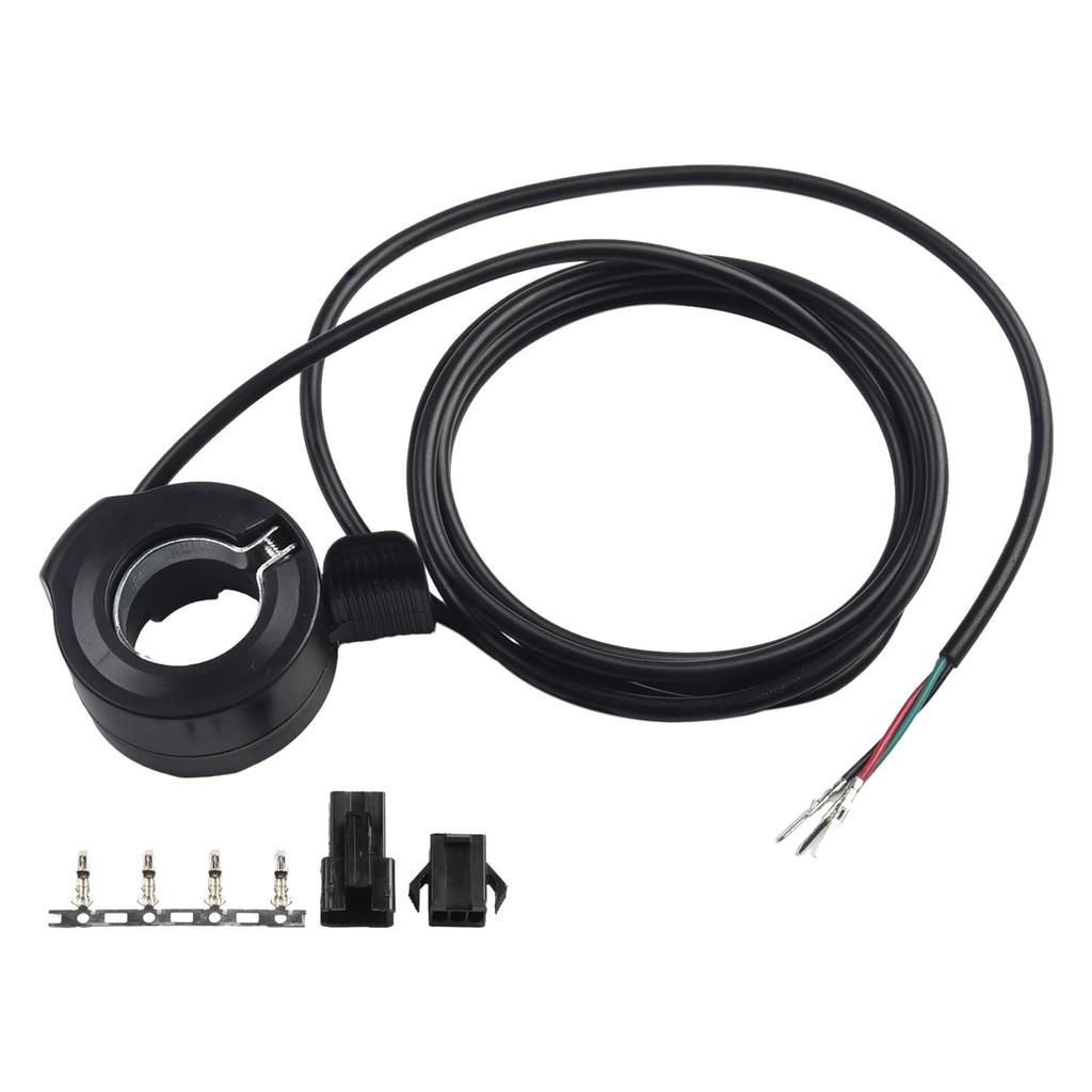 Piezas para bicicleta eléctrica con acelerador de pulgar para exteriores, 160 cm, color negro