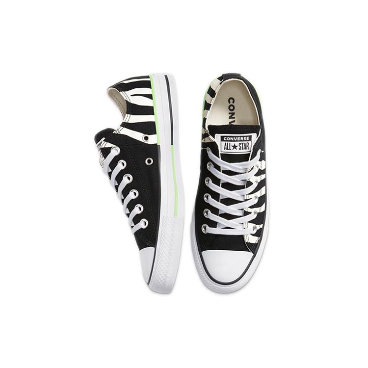 Converse Chuck Taylor All Star 'Black Zebra Print Neon Green' 167667C